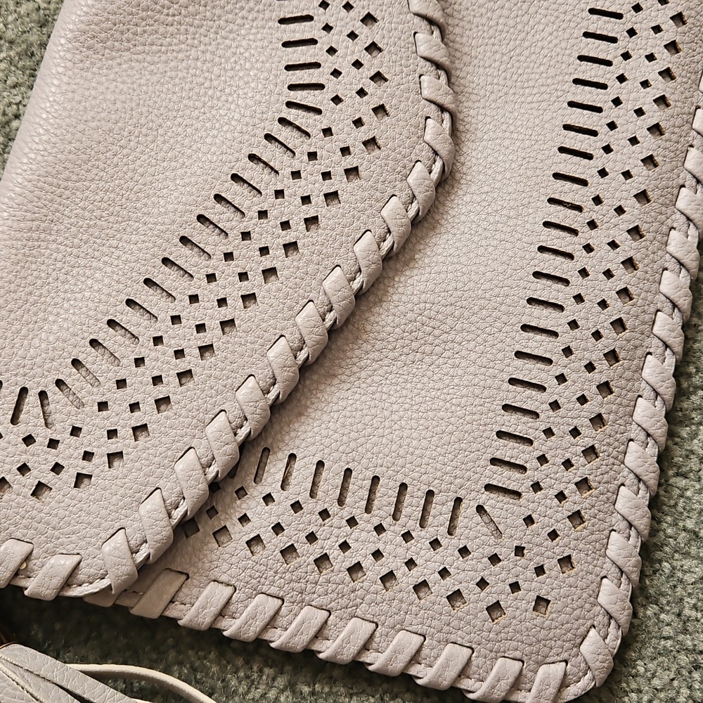 Moda LUXE Gray Clutch With Tassle - Picture 8 of 16